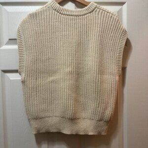 Madewell Cream Sweater Vest